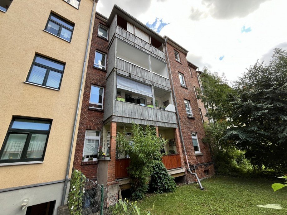 R�ckseite Etagenwohnung Eisenach