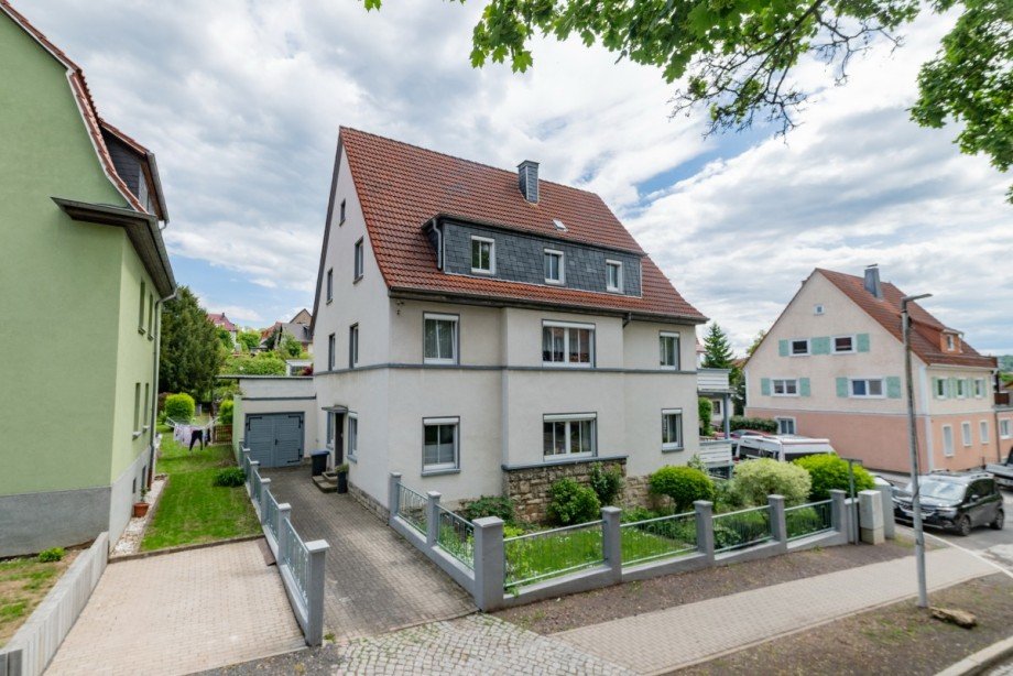 Hausansicht Westseite Erdgeschosswohnung Eisenach