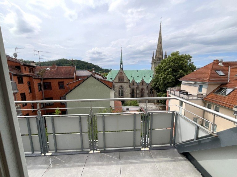 S�d-West Balkon mit Fernblick Eisenach Maisonettewohnung Wohnen �ber den D�chern der Stadt - stilvolle Maisonette mit sonniger Dachterrasse und traumhaftem Weitblick
