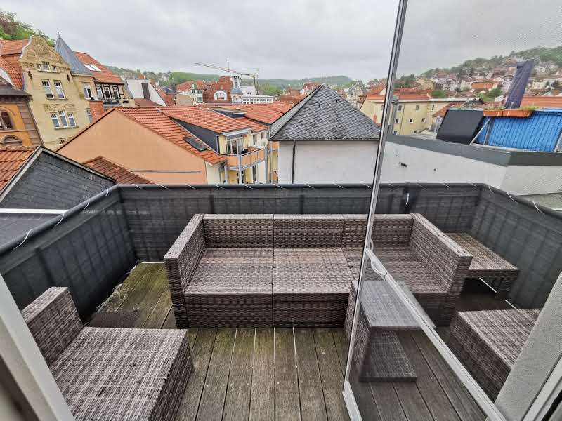 Balkon in S�dausrichtung Dachgeschosswohnung Eisenach