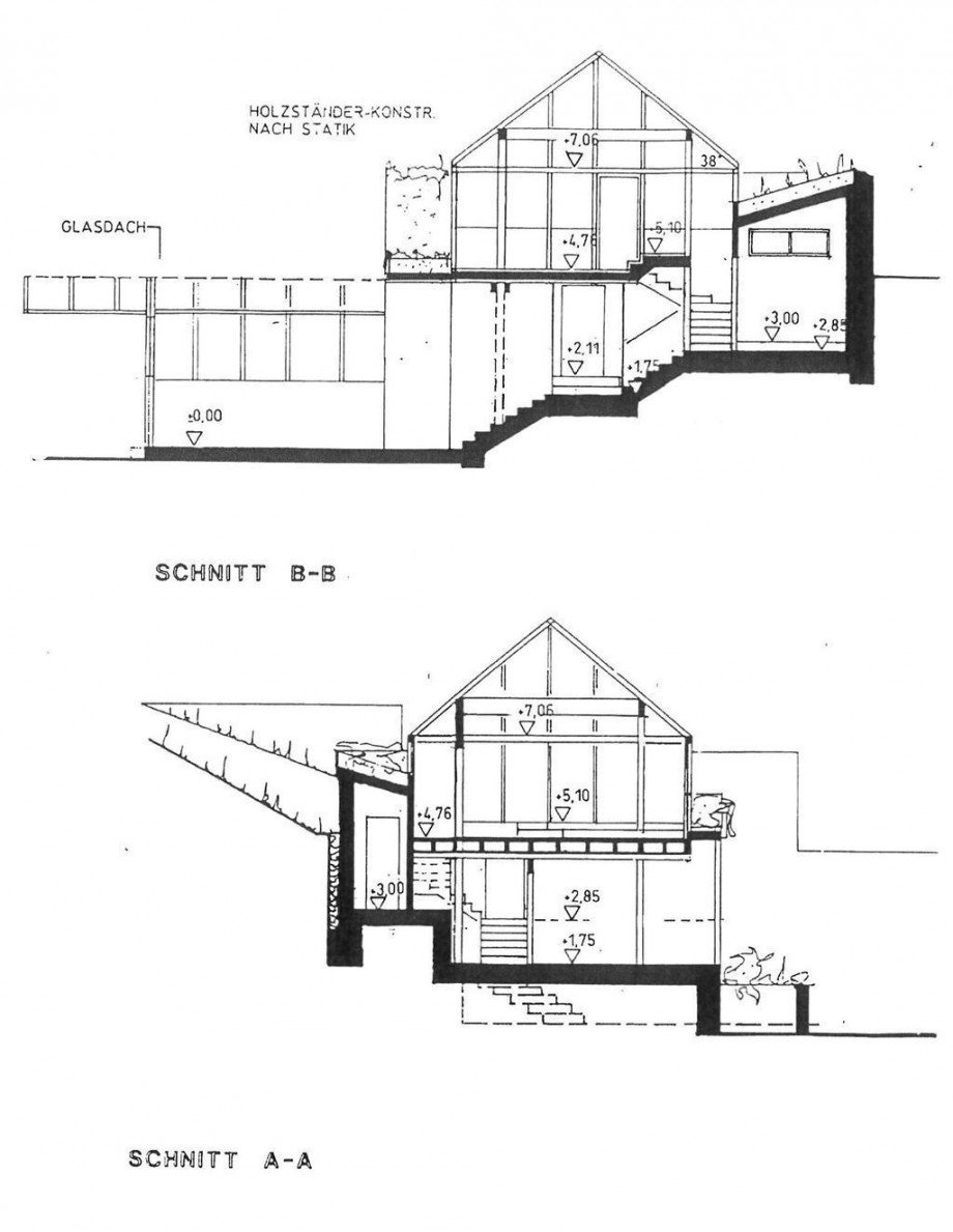 Schnitt-Pavillon Mehrfamilienhaus Eisenach