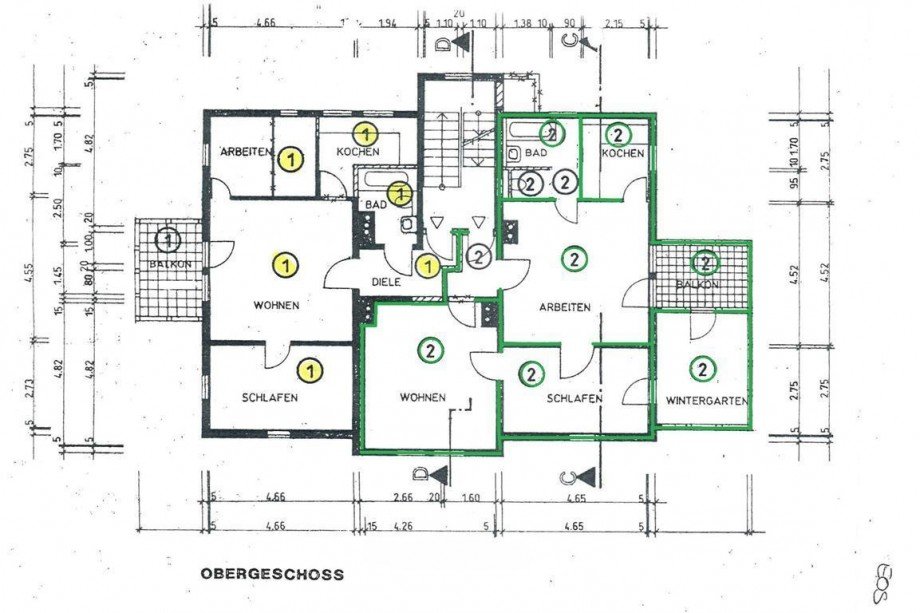 Obergeschoss Mehrfamilienhaus Eisenach
