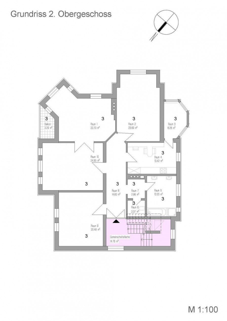 2. Obergeschoss Etagenwohnung Eisenach