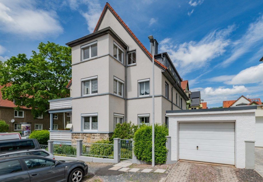 Hausansicht S�d-Ostseite Erdgeschosswohnung Eisenach