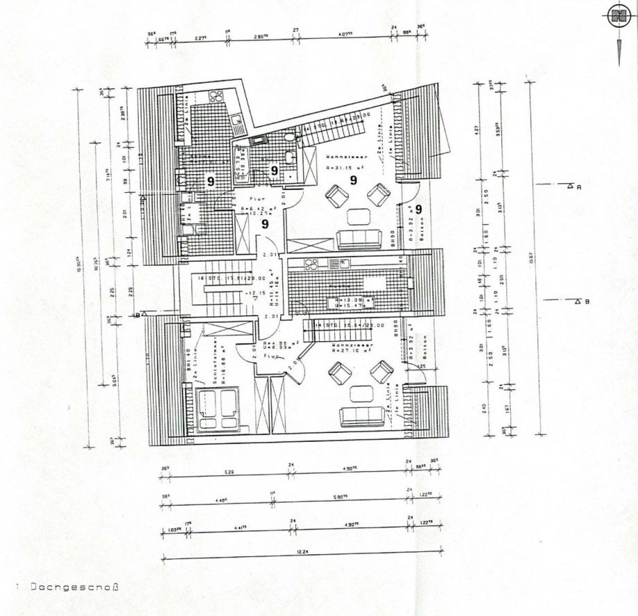 1. Dachgeschoss, WE9 Maisonettewohnung Eisenach