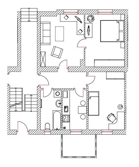 Erdgeschoss links Erdgeschosswohnung Eisenach