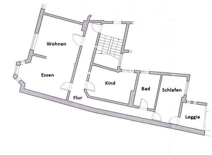 Grundriss Etagenwohnung Eisenach